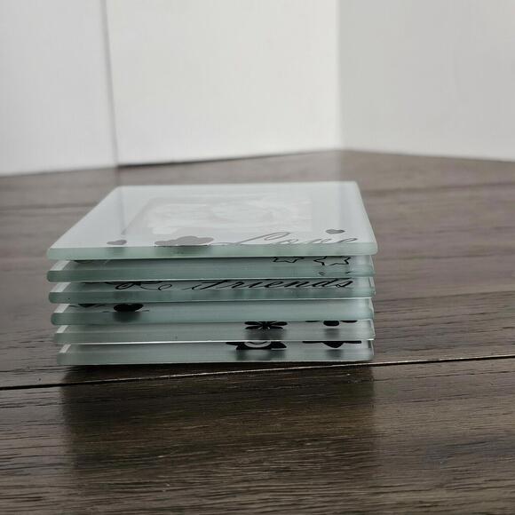 PHOTO COASTER SET - (6 PHOTO COASTERS AND INCLUDES BLACK WOODEN HOLDER) - Picture 5 of 7